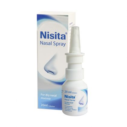 Spray nazal Nisita 20 ml - Pentru mucoasa nazala uscata pentru adulti, copii si sugari