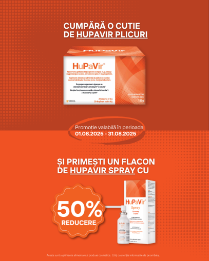 Promo HupaVir 20 plicuri + HupaVir Spray 50%