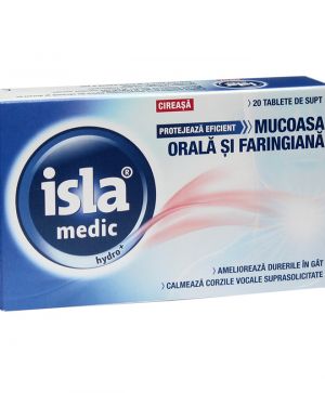 Isla medic Hydro cu aroma de cirese, 20 tablete de supt, Engelhard Arzneimittel