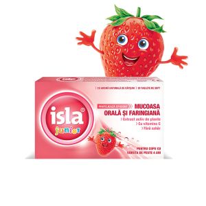 Isla Junior cu aromă de căpșuni, 20 tablete, Engelhard Arzneimittel